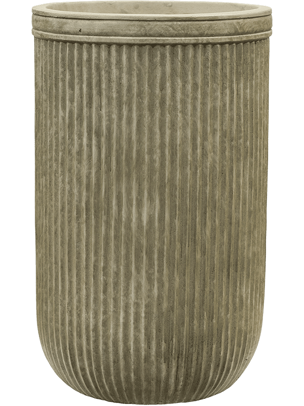 SEV Baq Vertical Rib Plantenbak - Cylinder Green