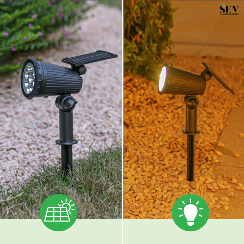 SEV Solar Verlichting 9-LED Warm