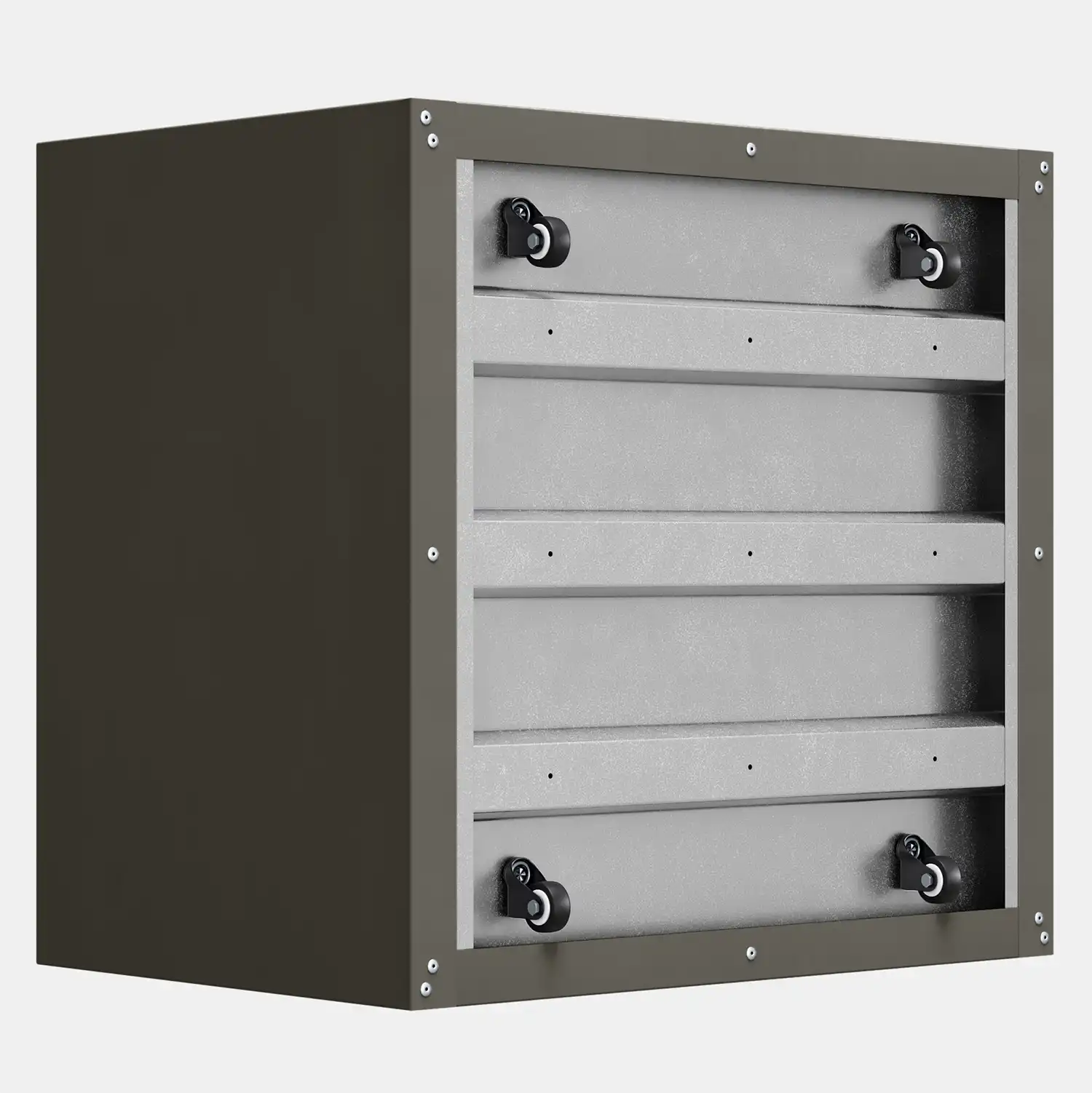 SEV Plantenbak op wielen 80x80x60