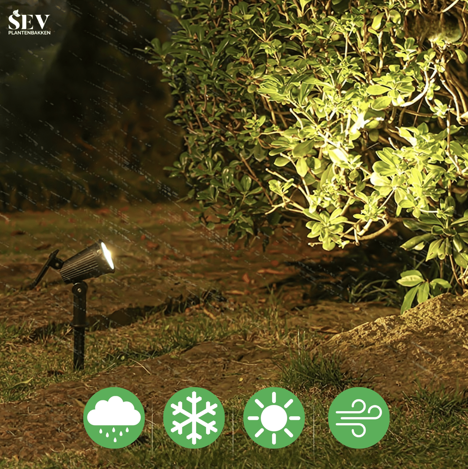 SEV Solar Verlichting 9-LED Warm