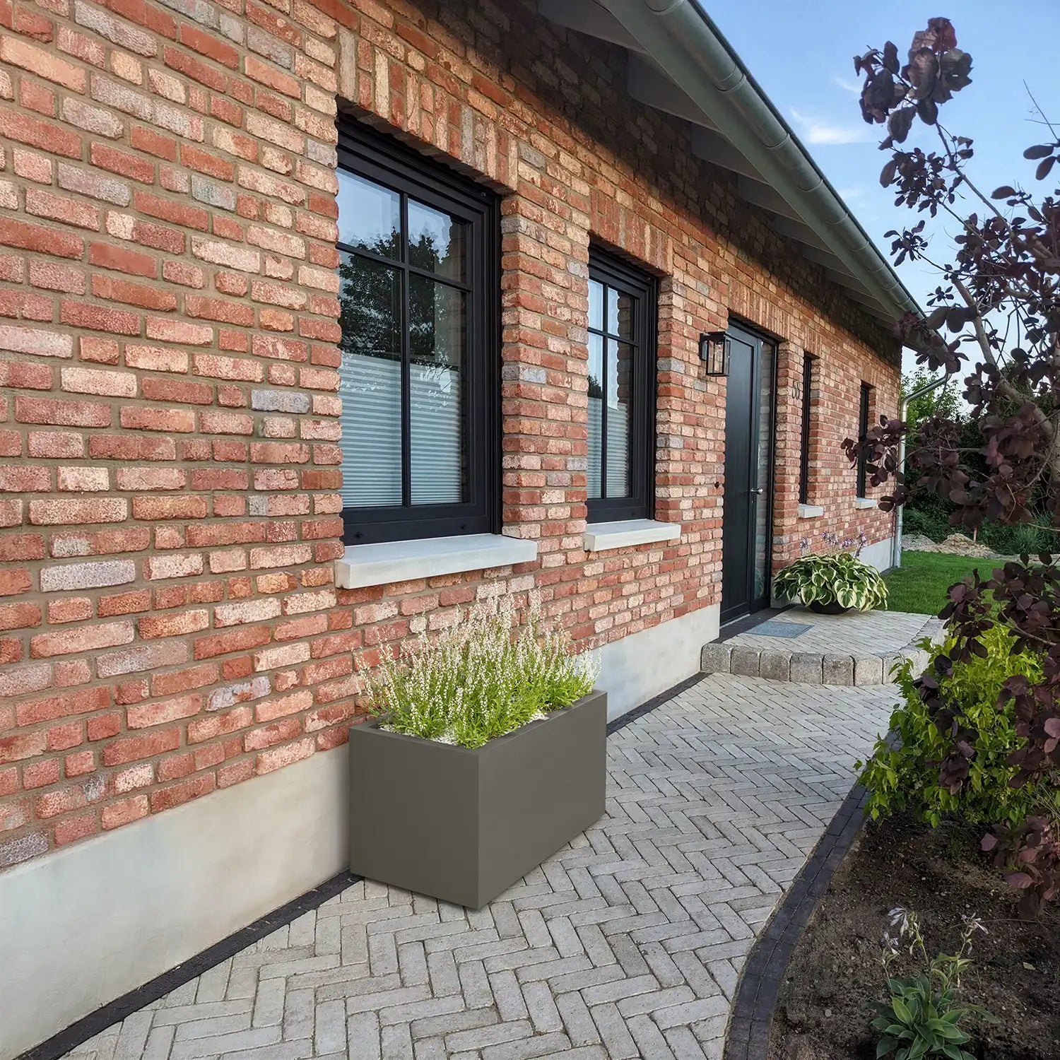 SEV Plantenbak op wielen 100x50x50 - Kwartsgrijs - plantenbak