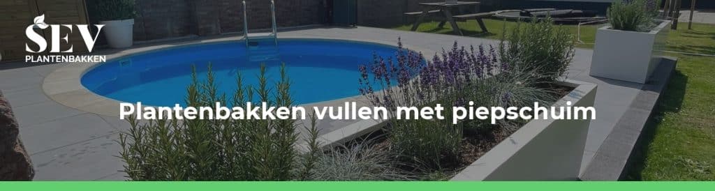 plantenbak vullen piepschuim