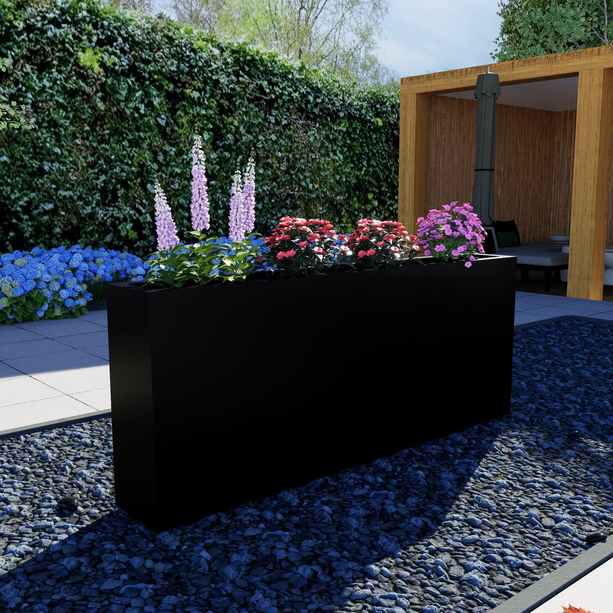 plantenbakken buiten groot