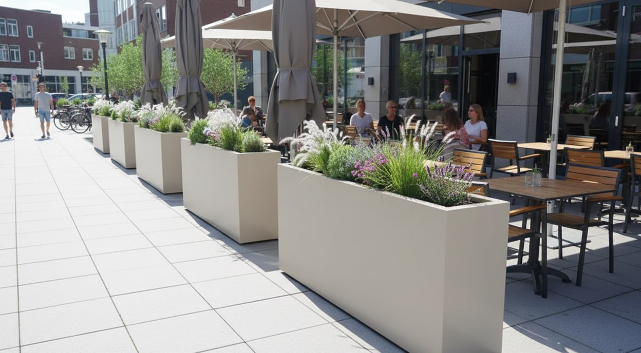 plantenbakken terras horeca