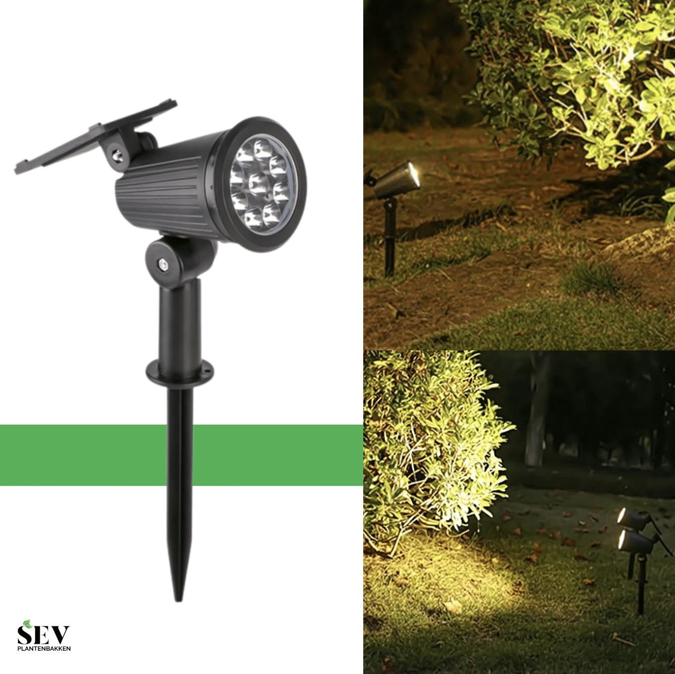 SEV Solar Verlichting 9-LED Warm