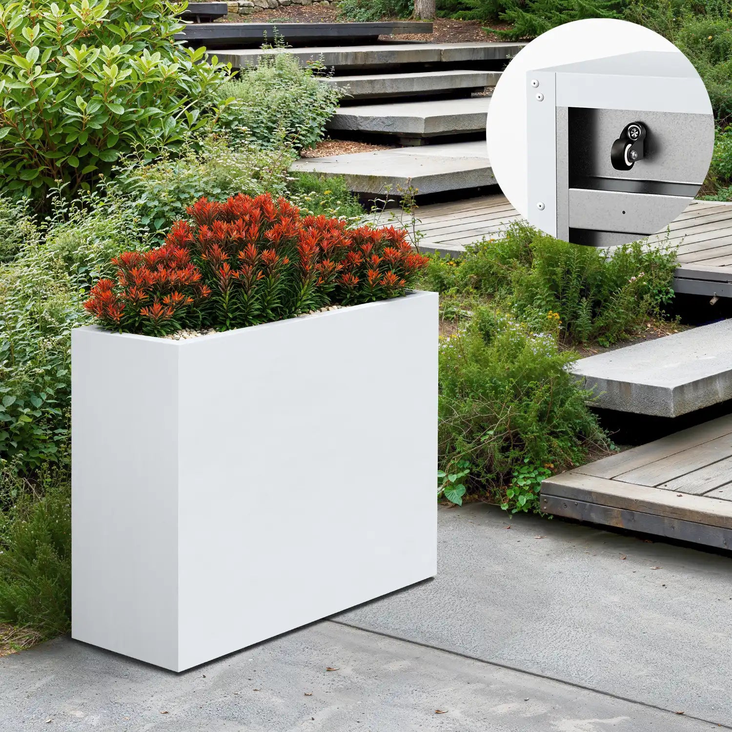 SEV Plantenbak op wielen 100x40x80