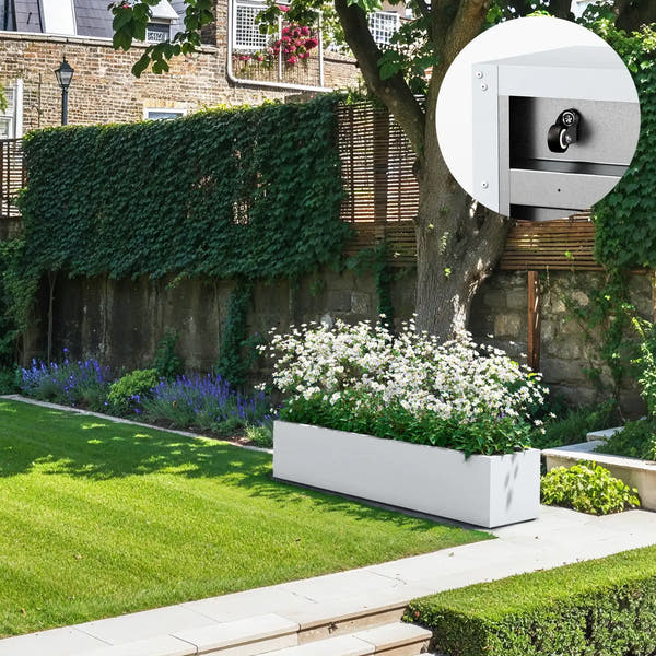 SEV Plantenbak op wielen 100x40x40