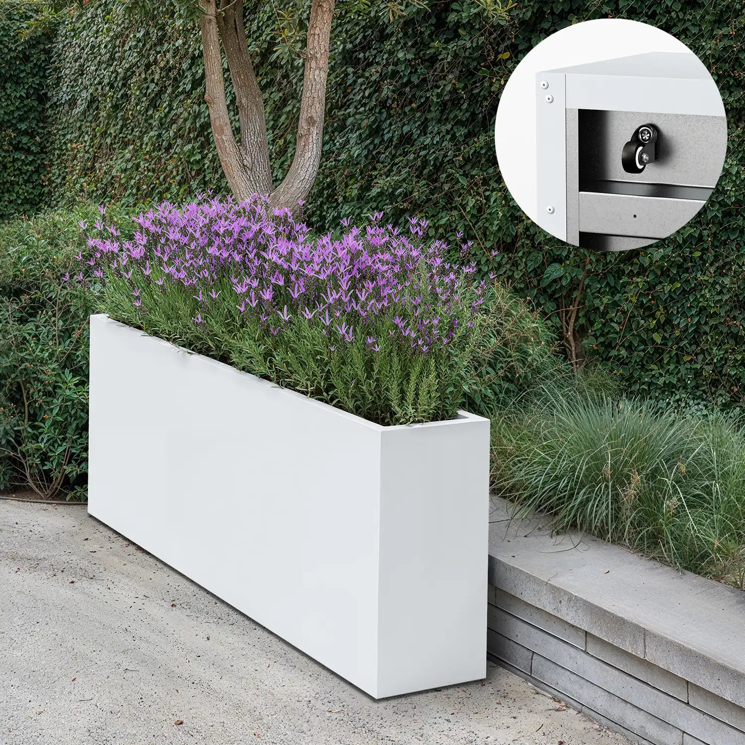 SEV Plantenbak op wielen 200x40x80