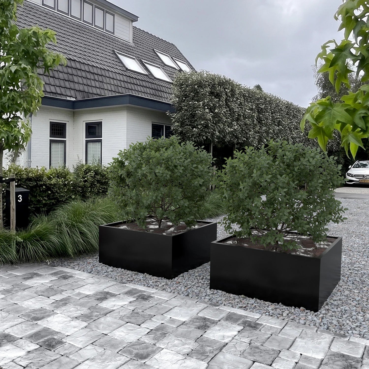 Set van 2 SEV Plantenbakken 100x100x50 | Bundelkorting