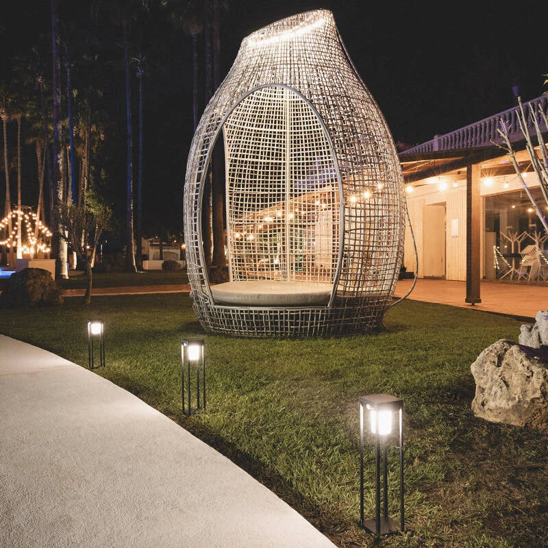 Baken Solar LED Outdoor Aluminium met Bewegingssensor Devah - Tuinpadverlichting 40cm
